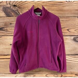 COLUMBIA Women's Fleece Benton Springs Full Zip Jacket Fuchsia Medium Gorpcore